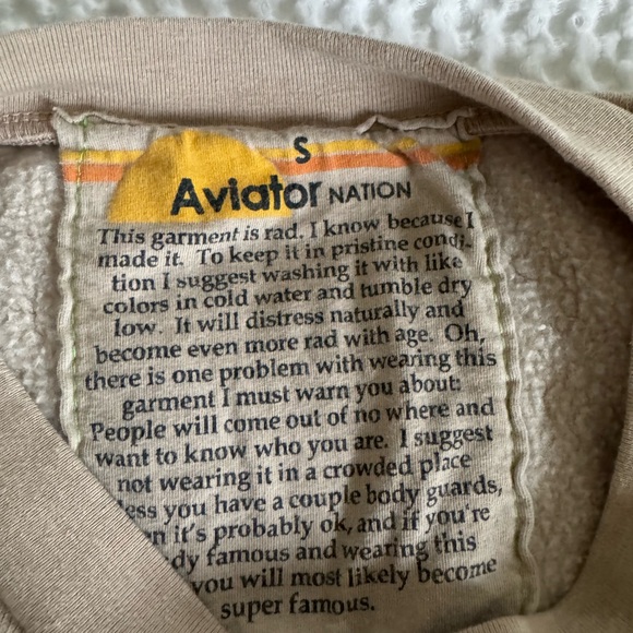 Aviator Nation Lightning Bolt sweatshirt - Picture 3 of 3